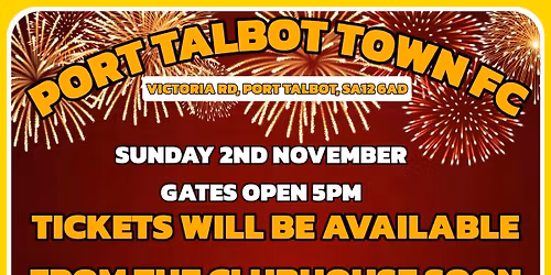 Port Talbot Town FC Firework Display