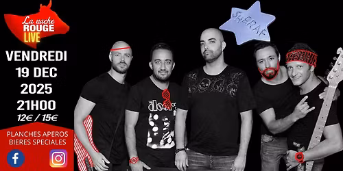 SHERAF (reprises pop\/rock) + ANNIVERSAIRE DE ST\u00c9PHANE JARDIN- La Vache Rouge LIVE