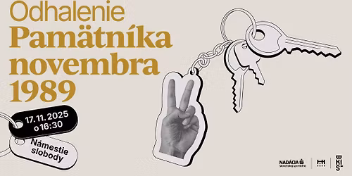 Odhalenie Pam\u00e4tn\u00edka novembra 1989 
