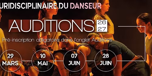 AUDITION - Formation Pluridisciplinaire du Danseur