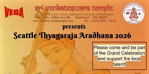 Seattle Thyagaraja Aradhana 2026