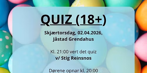 \u2728P\u00e5skequiz (18+)\u2728