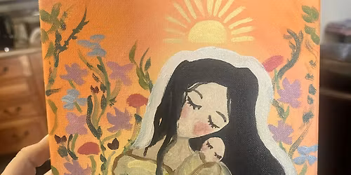 Mother Nature Paint-N-Sip at Rhythms Coffee