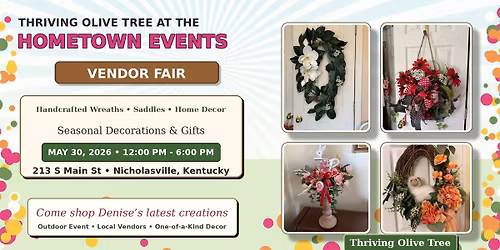 Thriving Olive Tree at the Hometown Events Vendor Fair