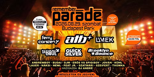 Par\u00e1d\u00e9 Remember 2026 \/\/ Budapest Park