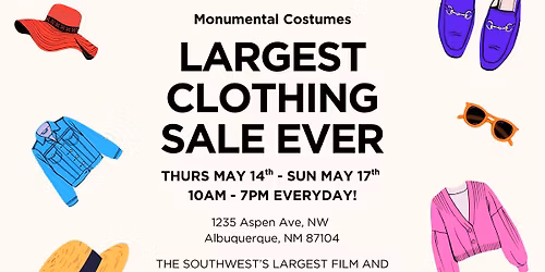Monumental Costume Sale!