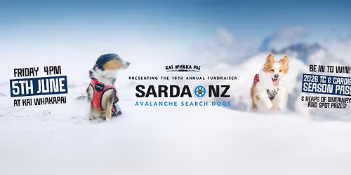 SARDA NZ | 16th Annual Fundraiser | Be in to WIN a TC\/Cardies Seasons Pass!