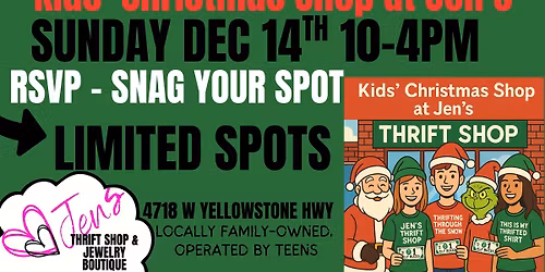 Jen\u2019s Thrift Shop Kids\u2019 Christmas Shop