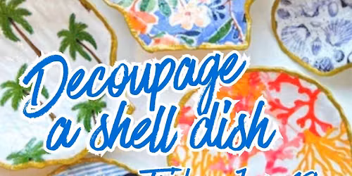 Decoupage a Shell Dish