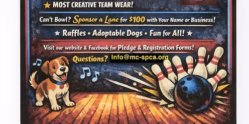 MCSPCA Annual Bowl-a-thon at Kelly\u2019s Imperial Bowling Center