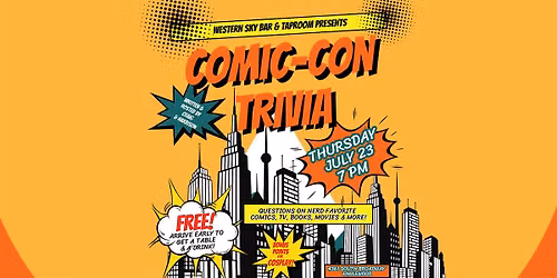Comic-Con TRIVIA at Western Sky Bar & Taproom