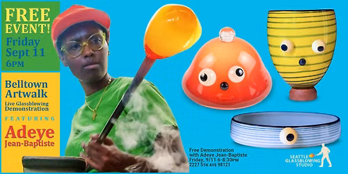 Belltown Artwalk with Guest Glass Artist Adeye Jean-Baptiste 