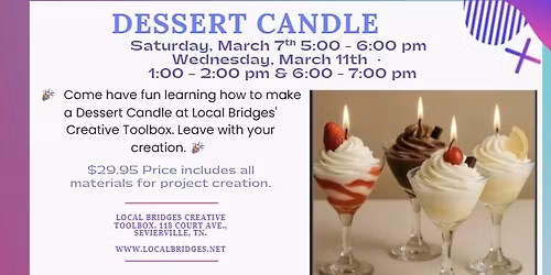  DESSERT CANDLE Making