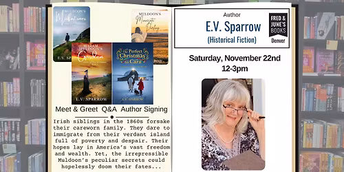 Historical Fiction Author Popup: E.V. Sparrow (Denver)