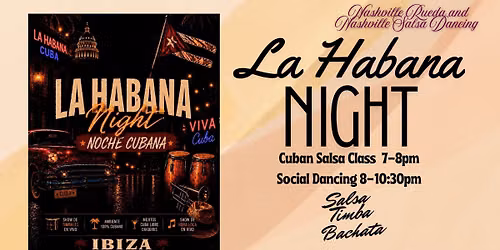 La Habana Night with Nashville Rueda and Nashville Salsa Dancing
