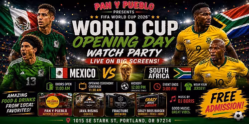 World Cup watch party Mexico vs Africa. (Live streaming)