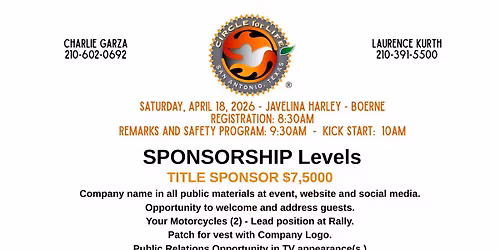 THE CIRCLE FOR LIFE MOTORCYCLE RALLY