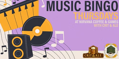 Music Bingo Thursdays @ Nirvana with Crit & Ale