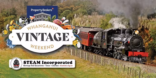 Whanganui Vintage Steam Trains - with Steam Incorporated