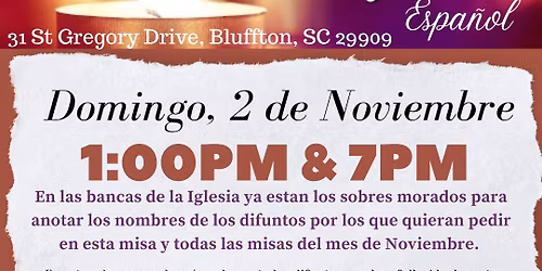 Santa Misa Fieles difuntos