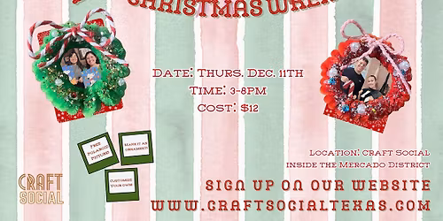 DIY Mini Christmas Wreath Making