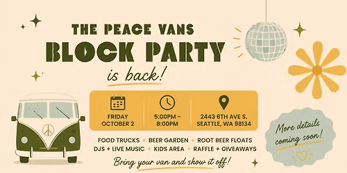 The Peace Vans Block Party is back!