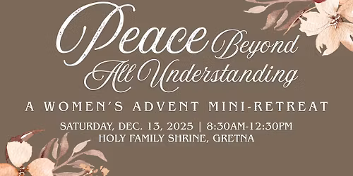 St. Mary's & St. Joseph's Women's Advent Mini-Retreat