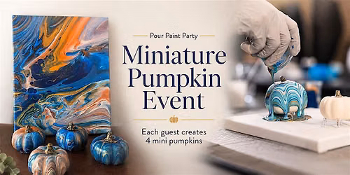 Wine Tasting & Pouring Paint on  Pumpkins