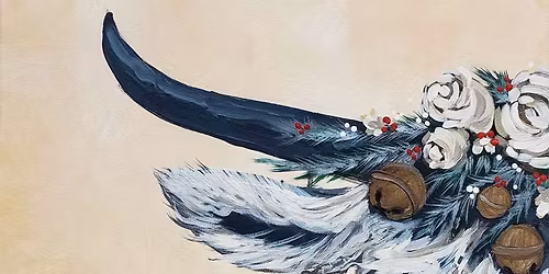 Festive Winter Cow-Paint Party