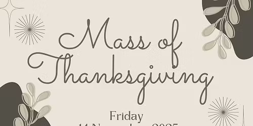 Mass of Thanksgiving