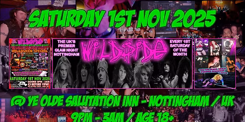 \u2605WILDSIDE\u2605 The UK's #1 Hair Metal Club Night! Saturday 1st November 2025 - HALLOWEEN SPECIAL! \ud83c\udf83 9PM
