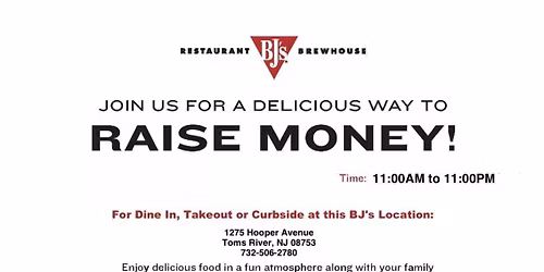BJ's Brewhouse- Dine to Donate!