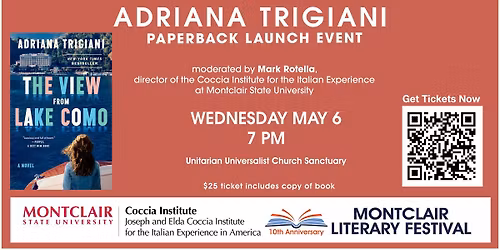 PAPERBACK RELEASE EVENT: Adriana Trigiani 'The View from Lake Como'