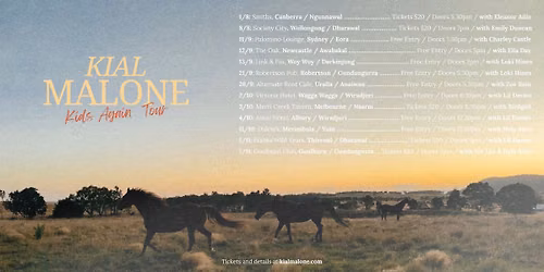 Kial Malone 'Kids Again Tour' - Goulburn Club, Goulburn
