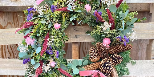 Dried Floral Winter Wreath