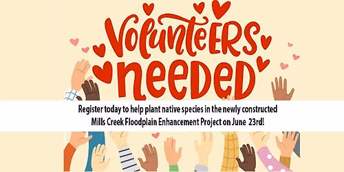 Planting at Mills Creek Flood Plain - June - 23 