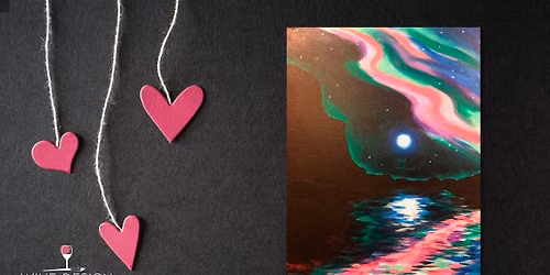 "Aurora River" paint pARTy for ALL AGES -by Wine & Design