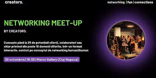 Speed Networking Meet-up - Cunoa\u0219te p\u00e2n\u0103 la 25 de persoane noi \u00een 90 de minute