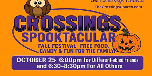 Spooktacular Fall Festival - See Description For Details & a time for our Differently-Abled Friends