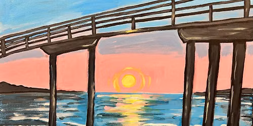 Friday Night Sip & Paint at The Studio \u201cPier Sunset\u201d