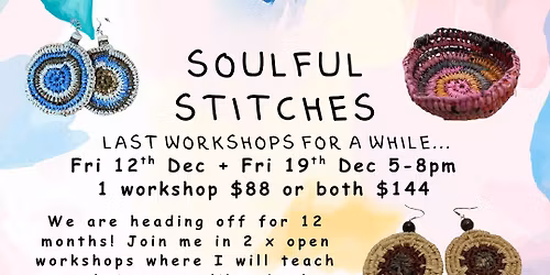Soulful Stitches Coiling Workshops