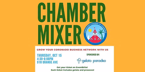 Coronado Chamber of Commerce's October Networking Mixer