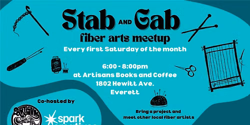 Stab and Gab - fiber arts meetup