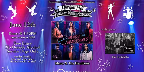 Friday Night Music Series: Mercy & The Heartbeats with opener The Rockafellas