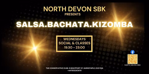 Barnstaple Salsa Bachata Kizomba classes and social