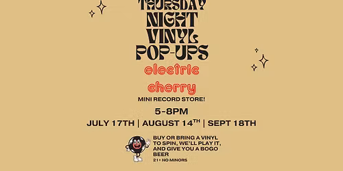 Electric Cherry Record Store pop-up
