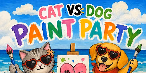Cat vs Dog Paint Party