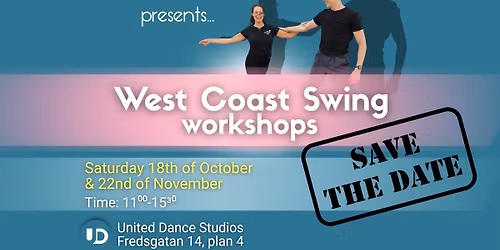 West Coast Swing Workshops at United Dance Studios!