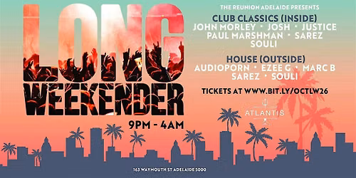 Long Weekender Oct