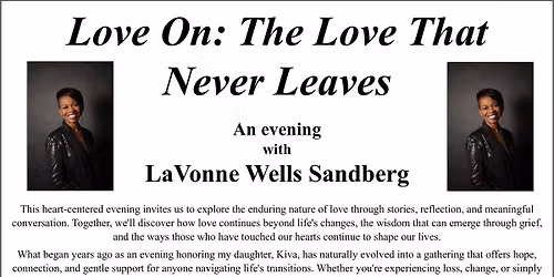 Love On: The Love That Never Leaves with LaVonne Wells Sandberg